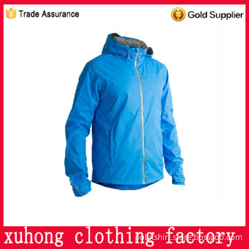 Latest fashion design zipper custom polyester running jacket
